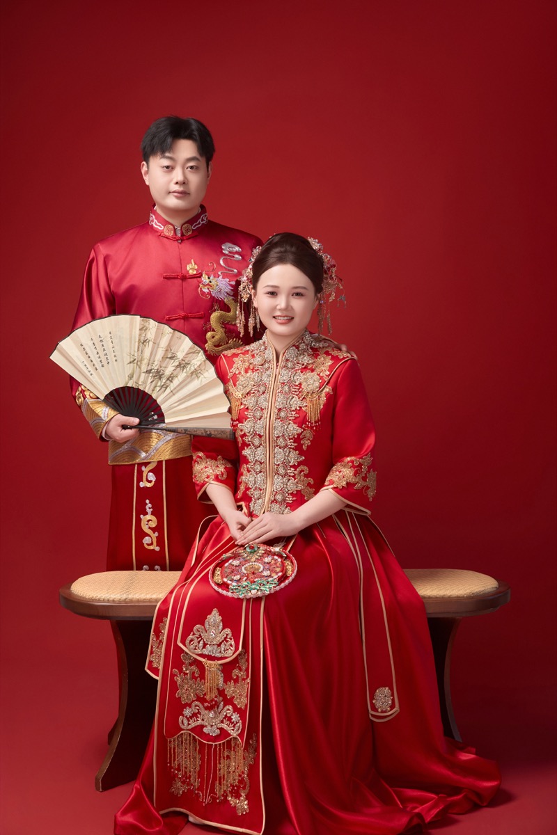杨永亮与马金艳的中式婚礼照
